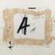 Tapies, Antoni (1923 Barcelona-2012 ebenda) "Buchstabe A", Farblitho., im Stein sign., 55,5x75,5 cm, hinter Glas und Rahmen - photo 1