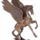 Bronze-Figur "Pegasus", Nachguß, braun patiniert, auf naturalistischem Sockel bez. "Milo", H. 19 cm - photo 1