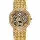 AUDEMARS PIGUET. AN 18K GOLD AND DIAMOND-SET SEMI-SKELETONISED AUTOMATIC PERPETUAL CALENDAR WRISTWATCH WITH MOON PHASES AND BRACELET - фото 1