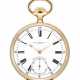 PATEK PHILIPPE. AN 18K PINK GOLD POCKET WATCH WITH ENAMEL DIAL - photo 1