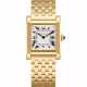 CARTIER. A RARE 18K GOLD WRISTWATCH WITH BRACELET - фото 1