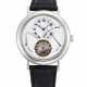 BREGUET. A PLATINUM TOURBILLON WRISTWATCH WITH POWER RESERVE AND RETROGRADE 24 HOUR INDICATION - фото 1