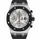 AUDEMARS PIGUET. A STAINLESS STEEL AND RUBBER AUTOMATIC CHRONOGRAPH WRISTWATCH WITH DATE - photo 1