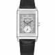 JAEGER-LECOULTRE. AN EXTREMELY RARE PLATINUM AND BAGUETTE-CUT DIAMOND-SET LIMITED EDITION TOURBILLON WRISTWATCH WITH POWER RESERVE - Foto 1