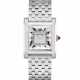 CARTIER. A RARE PLATINUM WRISTWATCH WITH BRACELET - photo 1