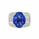 SAPPHIRE AND DIAMOND RING - photo 1