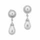 NATURAL PEARL AND DIAMOND EARRINGS - Foto 1