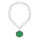 GUCCI EMERALD AND DIAMOND PENDENT NECKLACE - Foto 1