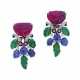 CARTIER MULTI-GEM `TUTTI-FRUTTI` EARRINGS - фото 1