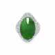 JADEITE AND DIAMOND RING - фото 1