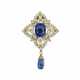 VAN CLEEF & ARPELS SAPPHIRE AND DIAMOND BROOCH - Foto 1