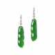 JADEITE AND DIAMOND EARRINGS - фото 1