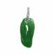 JADEITE AND DIAMOND PENDANT - Foto 1