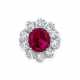 RUBY AND DIAMOND RING - Foto 1