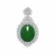 JADEITE AND DIAMOND PENDANT - Foto 1