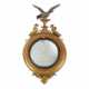 A REGENCY GILTWOOD CONVEX MIRROR - photo 1