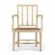 A GEORGE III WHITE-PAINTED OPEN ARMCHAIR - photo 1