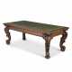 A WILLIAM IV BRASS-INLAID ROSEWOOD LIBRARY TABLE - Foto 1