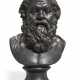 A WEDGWOOD & BENTLEY BLACK BASALT LIBRARY BUST OF SOCRATES - фото 1