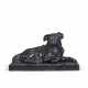 A WEDGWOOD BLACK BASALT MODEL OF HOGARTH’S DOG ‘TRUMP’ - photo 1