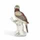 A CHELSEA PORCELAIN MODEL OF A LITTLE HAWK OWL - Foto 1