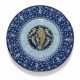 A FAENZA MAIOLICA BERRETINO-GROUND DATED ARMORIAL CHARGER - фото 1