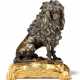 A FRENCH PATINATED-BRONZE AND ORMOLU POODLE - фото 1