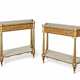 A PAIR OF LOUIS XVI ORMOLU-MOUNTED AMARANTH AND BOIS CITRONNIER CONSOLES DESSERTES - фото 1