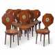 A SET OF TWELVE GEORGE III HALL CHAIRS - photo 1