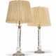 A PAIR OF FRENCH GILT-METAL MOUNTED CUT-GLASS TABLE LAMPS - фото 1