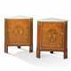 A PAIR OF LOUIS XVI ORMOLU-MOUNTED KINGWOOD, TULIPWOOD AND FRUITWOOD MARQUETRY ENCOIGNURES - Foto 1