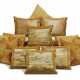 NINETEEN ASSORTED SILK AND VELVET CUSHIONS - фото 1