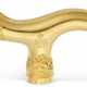 A GEORGE III ROYAL GOLD CANE HANDLE - фото 1