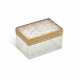 A FRENCH TWO-COLOUR GOLD-MOUNTED AND ENAMELLED ROCK CRYSTAL SNUFF-BOX - фото 1