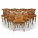 A SET OF TEN MODERN OAK 'CASINO' DINING-CHAIRS - фото 1