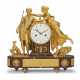 A DIRECTOIRE ORMOLU AND ROUGE GRIOTTE MARBLE MANTEL CLOCK - Foto 1