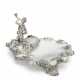 A VICTORIAN SILVER FIGURAL INKSTAND - фото 1