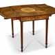 A GEORGE III MAHOGANY AND TULIPWOOD-BANDED AND MARQUETRY-INLAID PEMBROKE TABLE - Foto 1