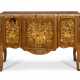 A LATE LOUIS XV ORMOLU-MOUNTED TULIPWOOD, AMARANTH AND MARQUETRY COMMODE - фото 1