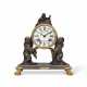 A LOUIS XV ORMOLU, LACQUERED BRONZE AND JAPANESE LACQUER MANTEL CLOCK - photo 1