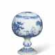 A DUTCH DELFT BLUE AND WHITE WIG STAND - photo 1