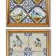 TWO SETS OF FOUR FRAMED DUTCH TIN-GLAZED EARTHENWARE POLYCHROME TILES - фото 1