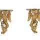 A PAIR OF GEORGE III GILTWOOD BRACKETS - Foto 1