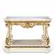 AN ENGLISH PARCEL-GILT AND WHITE PAINTED CONSOLE TABLE - photo 1