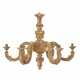 AN ENGLISH GILTWOOD AND GILT GESSO SIX-LIGHT CHANDELIER - фото 1