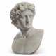 AN ITALIAN WHITE MARBLE BUST OF ANTINOUS AS DIONYSUS - фото 1