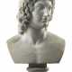 AN ITALIAN WHITE MARBLE BUST OF ALEXANDER THE GREAT - фото 1