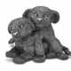 AN ITALIAN SILVER FIGURE OF TWO LION CUBS - photo 1