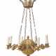 A RUSSIAN ORMOLU EIGHT-LIGHT CHANDELIER - фото 1