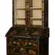 A QUEEN ANNE BLACK AND GILT-JAPANNED BUREAU CABINET - фото 1